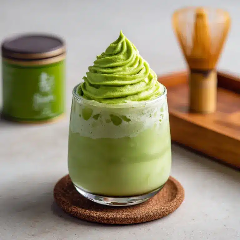 Matcha Frappe with Matcha Whipped Cream Recipe