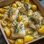 Cod & Potatoes in Rosemary Cream Sauce Recipe