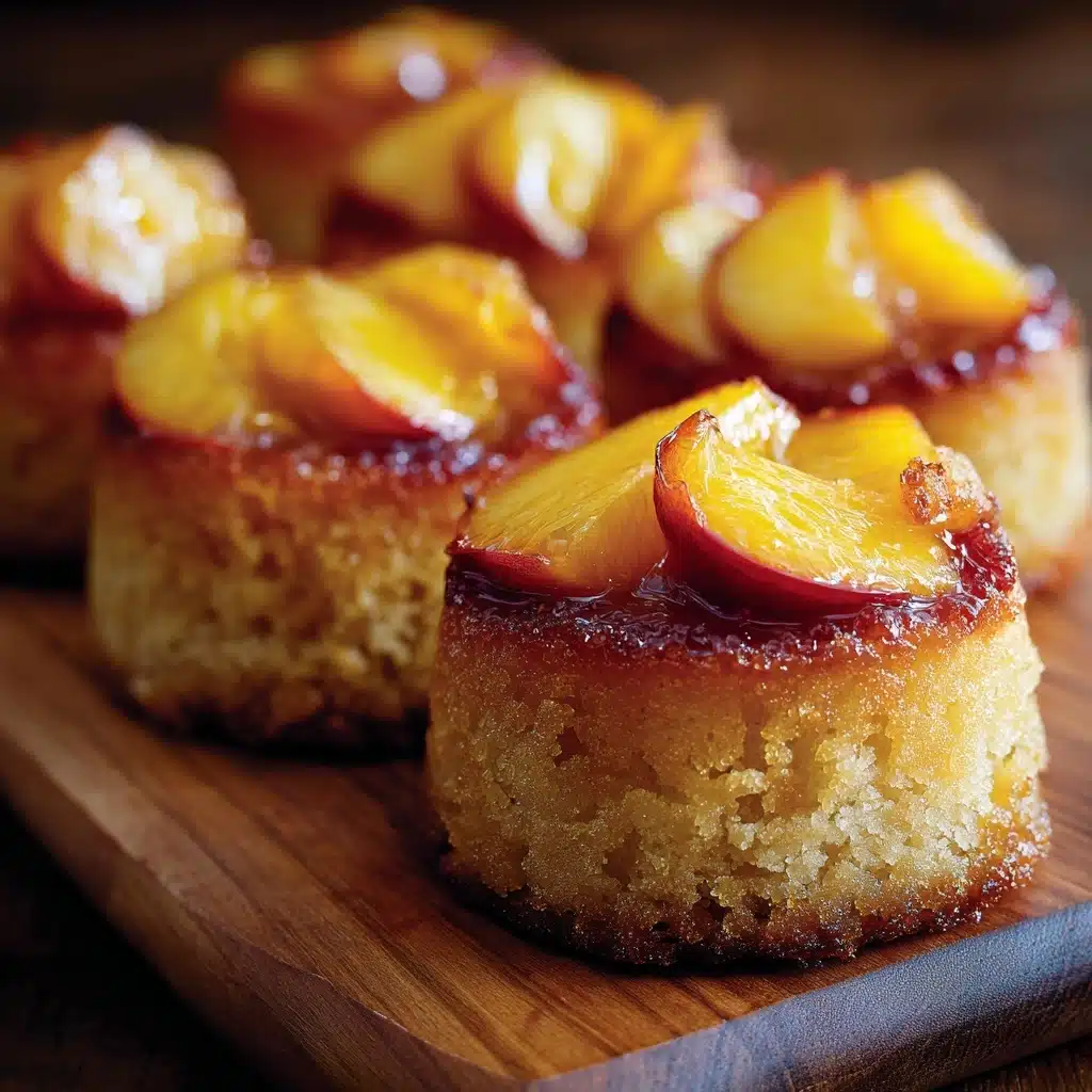 Peach Upside Down Mini Cakes Recipe