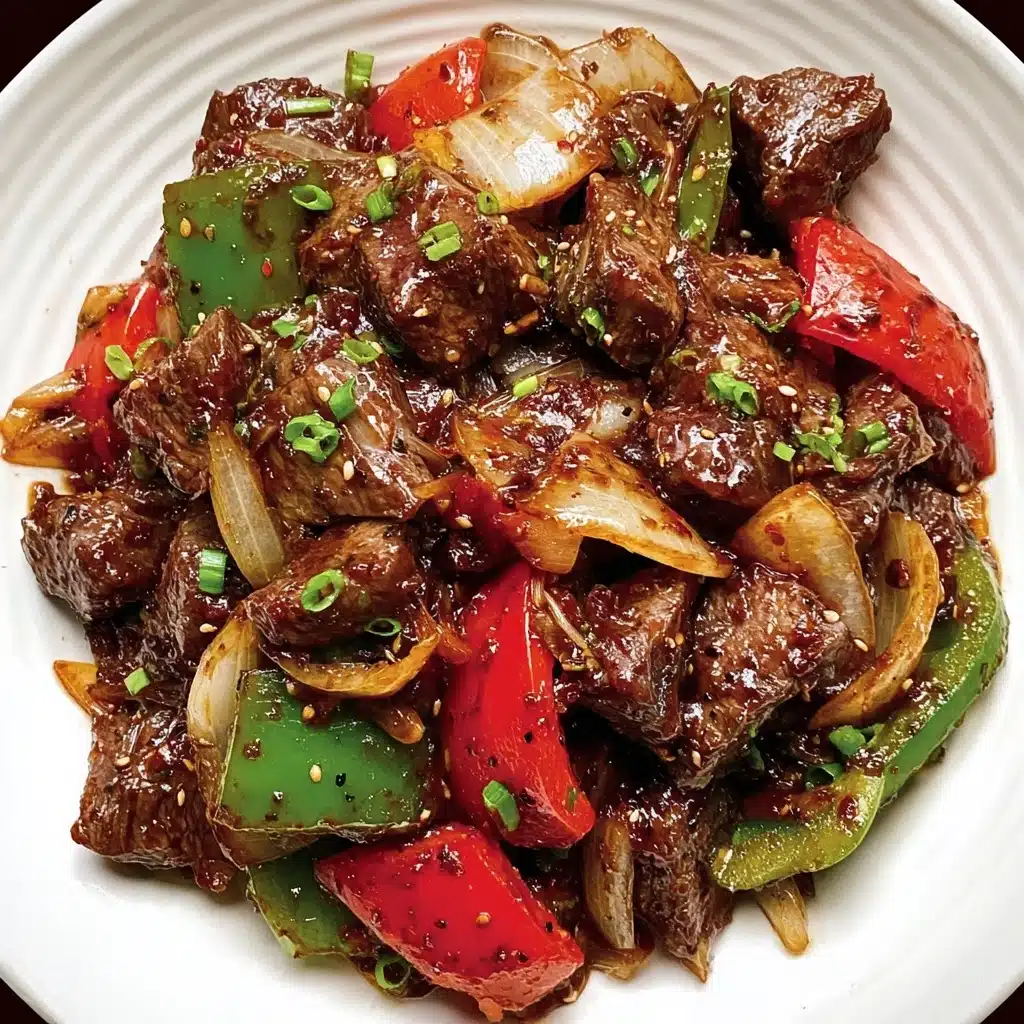 Pepper Steak with Bell Peppers and Onion Recipe - Recipe Image