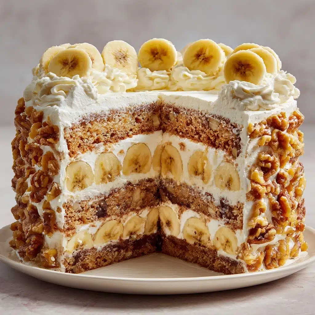 Heavenly Banana Walnut Cream Cake Recipe Made Easy Recipe - Recipe Image
