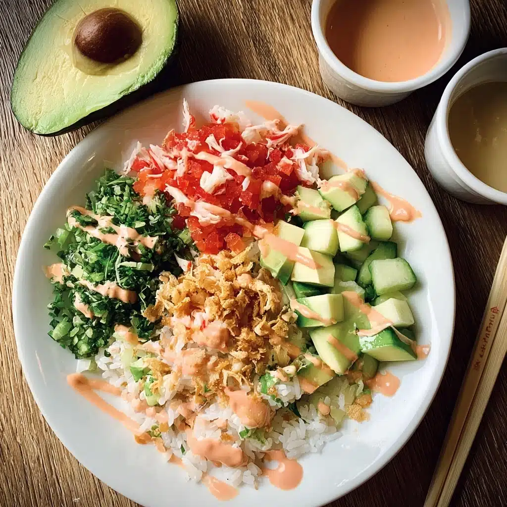 Crunch Roll Sushi Bowl Recipe - Recipe Image