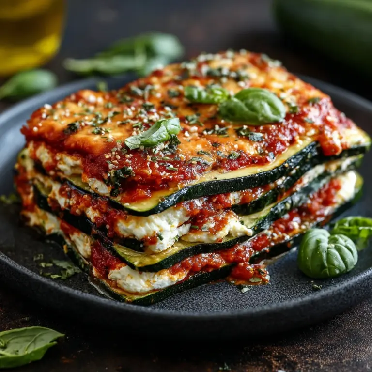 Layered Zucchini Ricotta Melts with Marinara Recipe