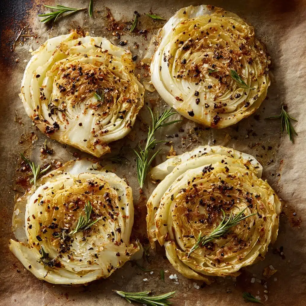 Oven Roasted Garlic Cabbage Steaks Recipe