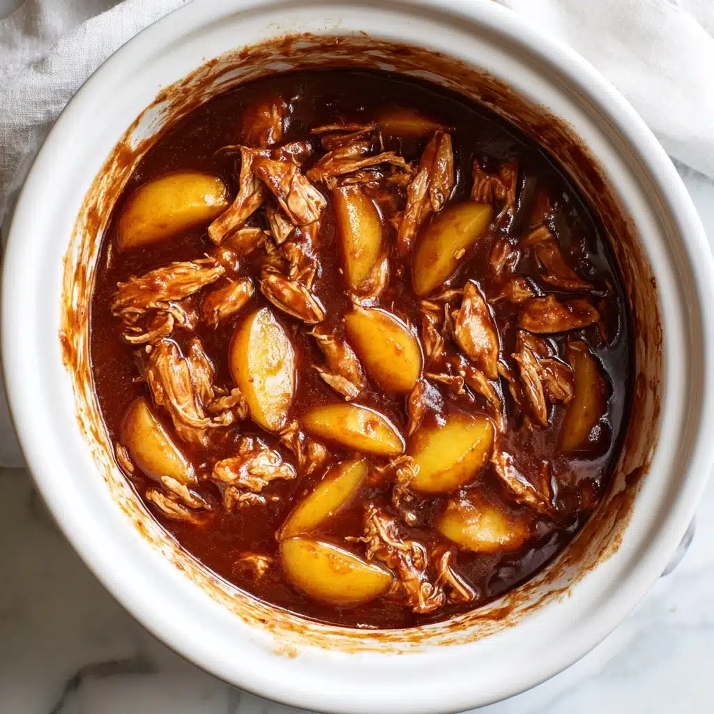 Crockpot BBQ Peach Chicken Recipe - Recipe Image