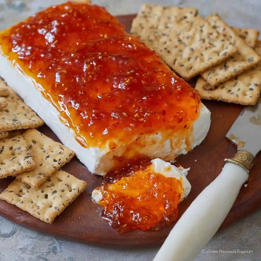 Cream Cheese & Red Pepper Jelly Appetizer Recipe - Recipe Image