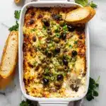Cheesy Baked Olive Dip Recipe