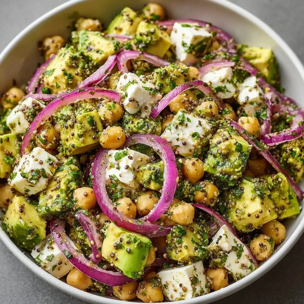 Chickpea Feta Avocado Salad Recipe - Recipe Image