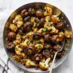 Garlic Mushrooms Cauliflower Skillet Recipe