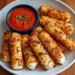 Crispy Air Fryer Mozzarella Sticks Recipe