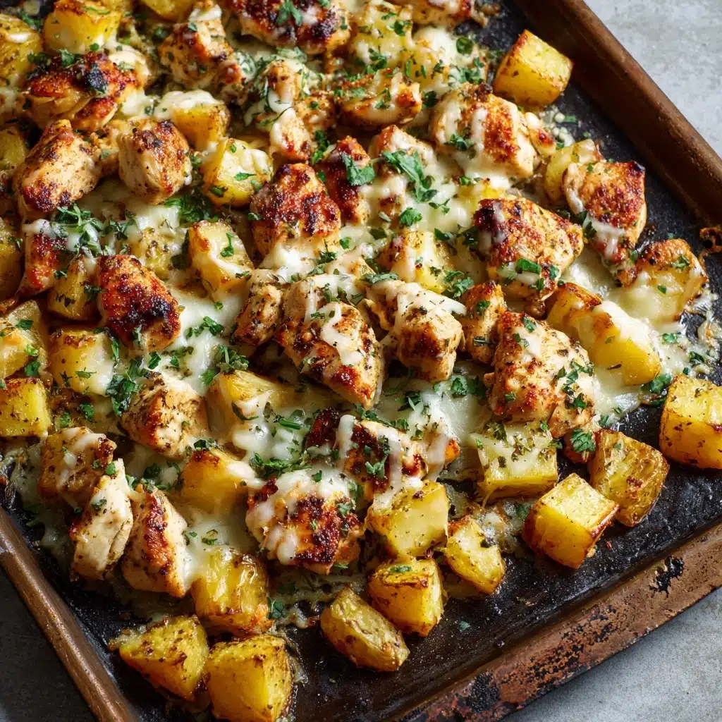 Garlic Parmesan Chicken and Potatoes (One-Pan Dinner) Recipe - Recipe Image