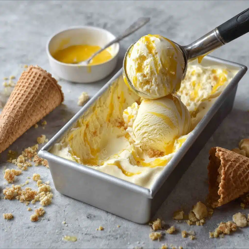 Lemon Curd Ice Cream Recipe - Recipe Image