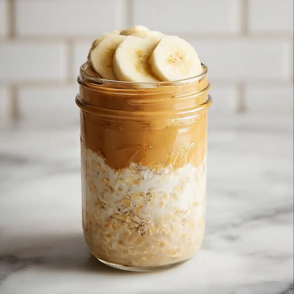 Overnight Oats with Peanut Butter and BananaIngredients Recipe - Recipe Image