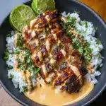 Sweet Chili Chicken Bowl with Coconut Lime Drizzle Recipe