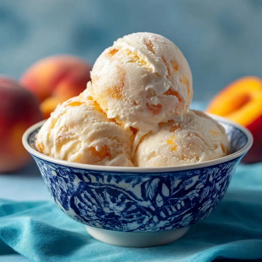 Old Fashioned Peach Ice Cream Recipe - Recipe Image