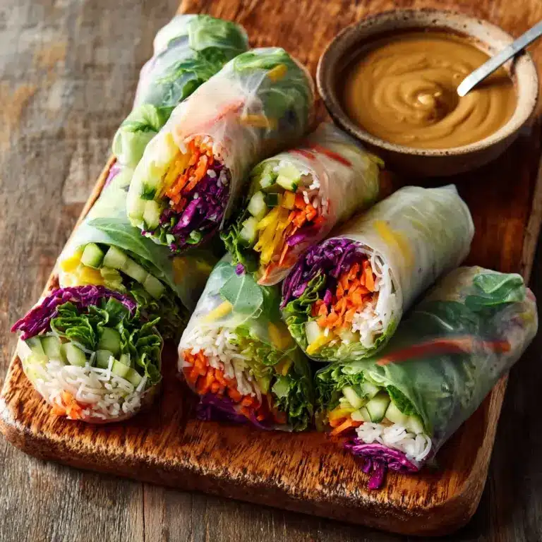 Fresh Spring Rolls with Peanut Sauce Recipe