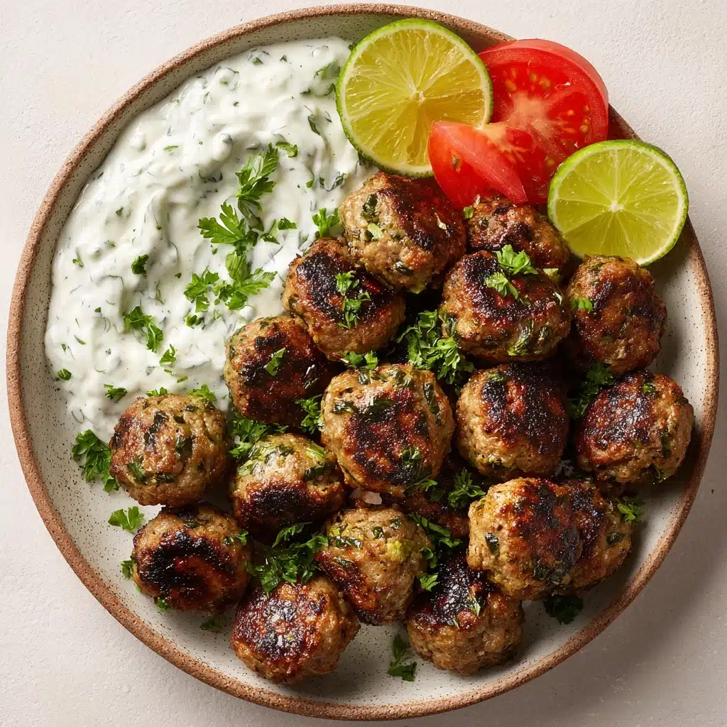 Greek Turkey Meatballs with Tzatziki Recipe - Recipe Image