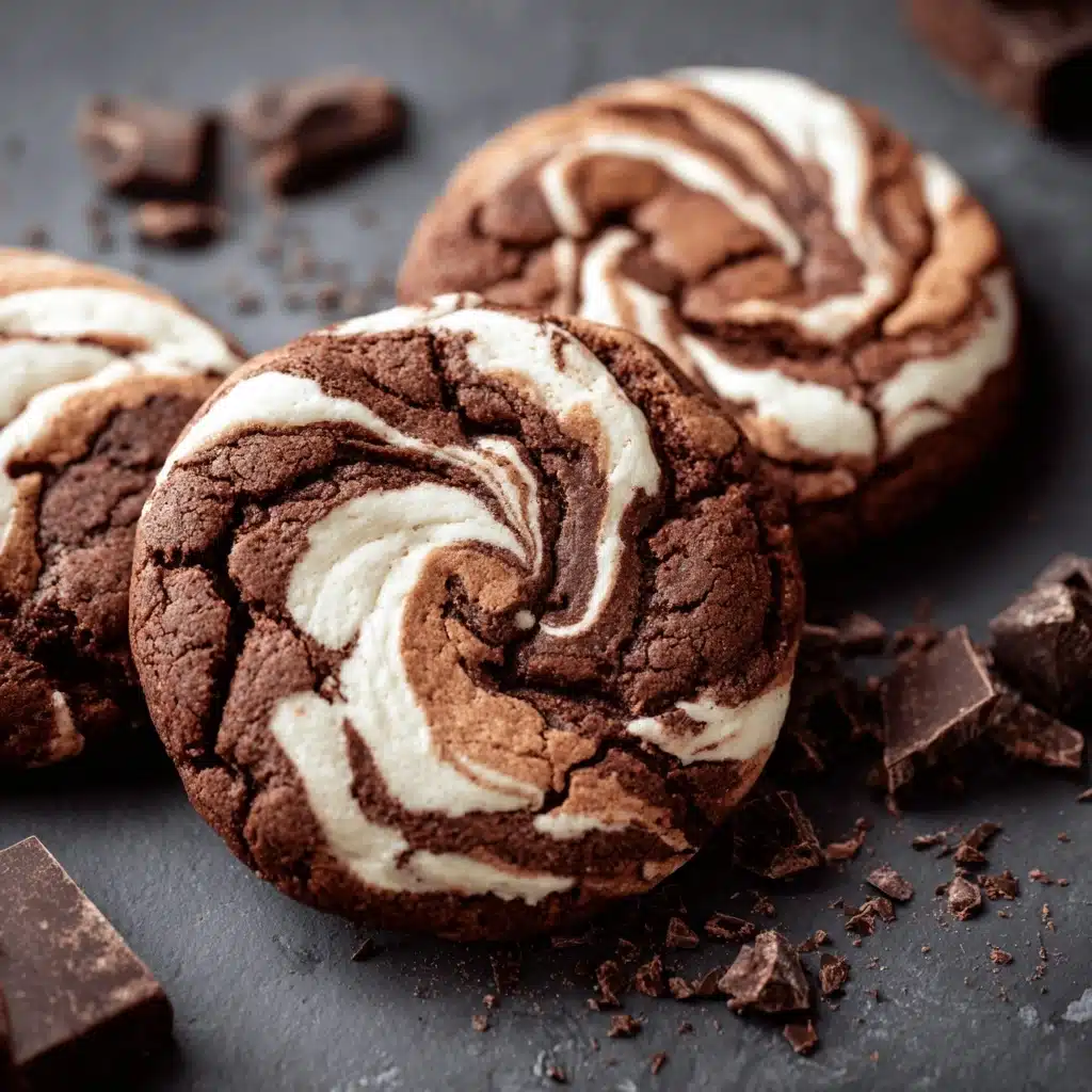 Chocolate Marshmallow Swirl Cookies Recipe - Recipe Image