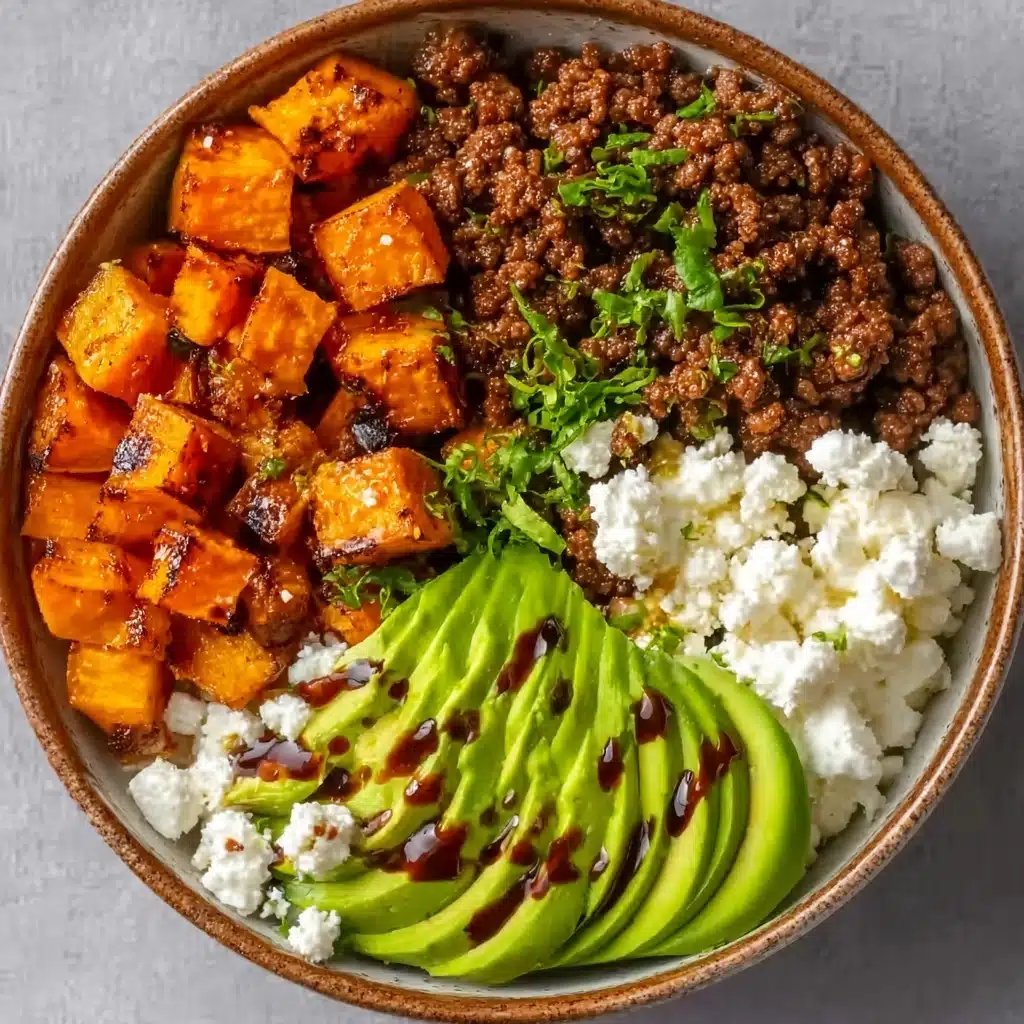 Ground Beef Hot Honey Bowl Recipe - Recipe Image