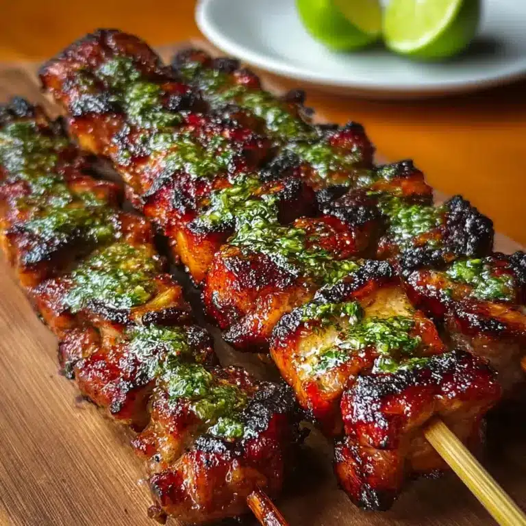 Grilled Thai Coconut Chicken Skewers Recipe