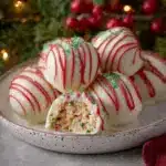 Christmas Tree Cake Truffles with Little Debbies cakes Recipe