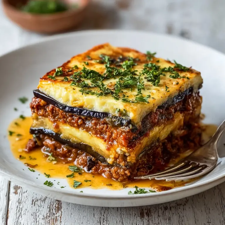 Classic Greek Eggplant Moussaka Recipe