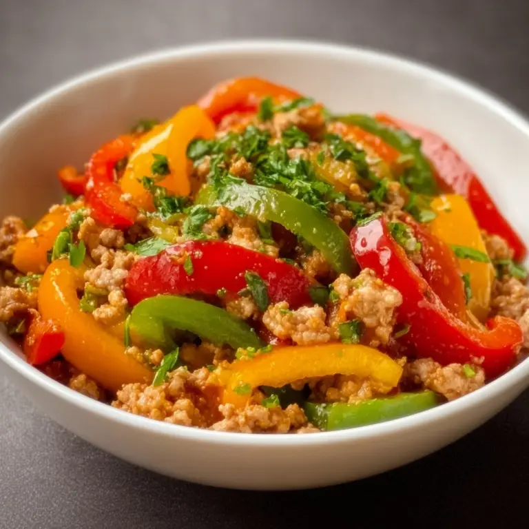 Ground Turkey and Peppers Recipe