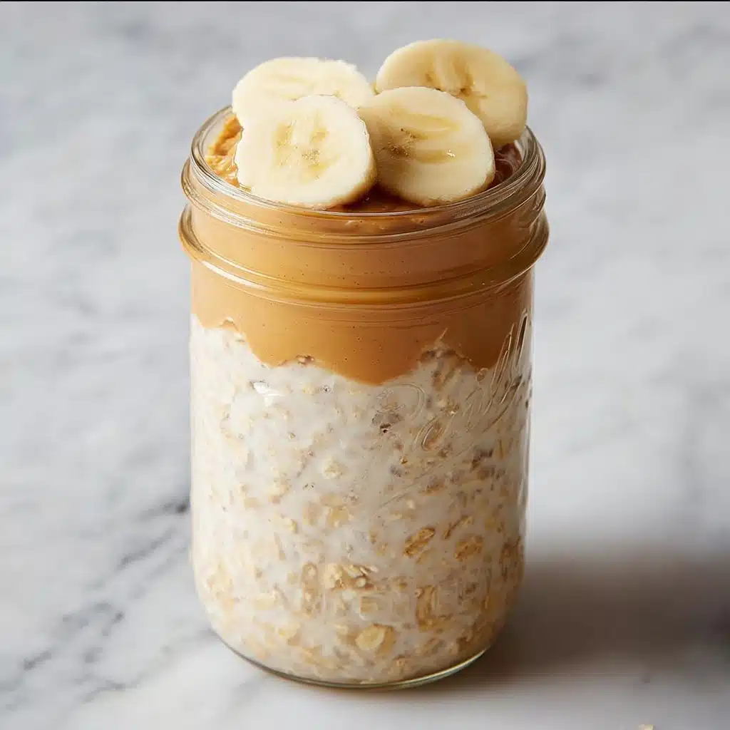 Overnight Oats with Peanut Butter and BananaIngredients Recipe - Recipe Image