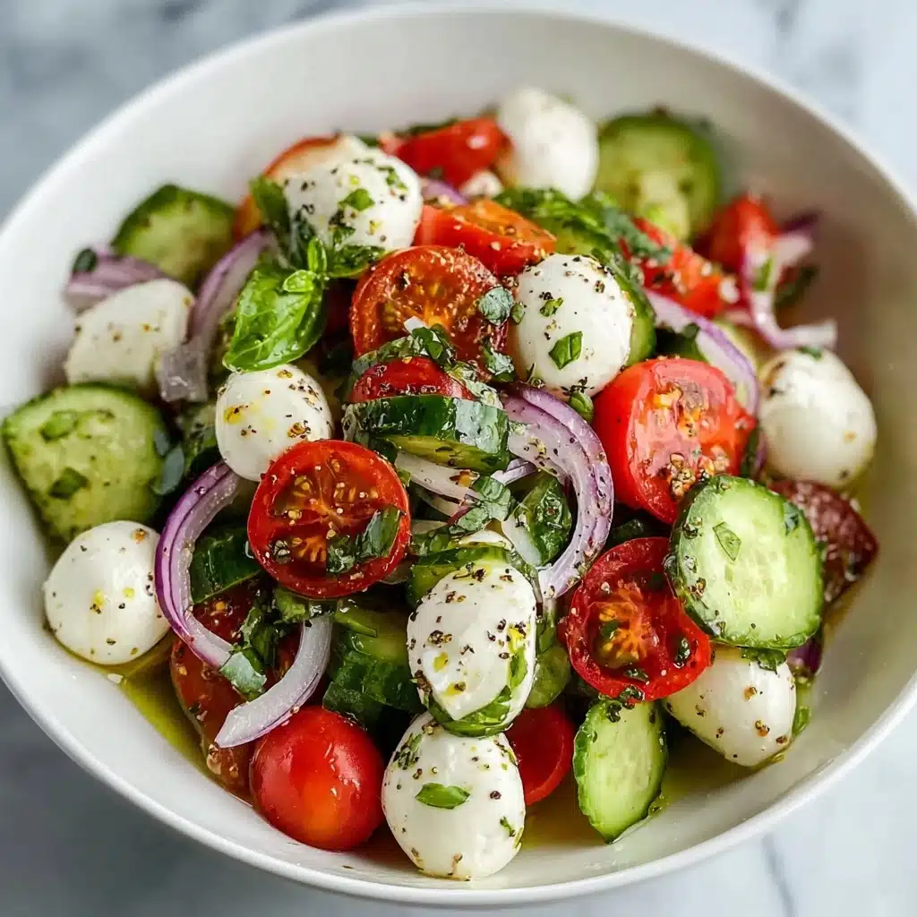 Cucumber Caprese Salad Recipe - Recipe Image