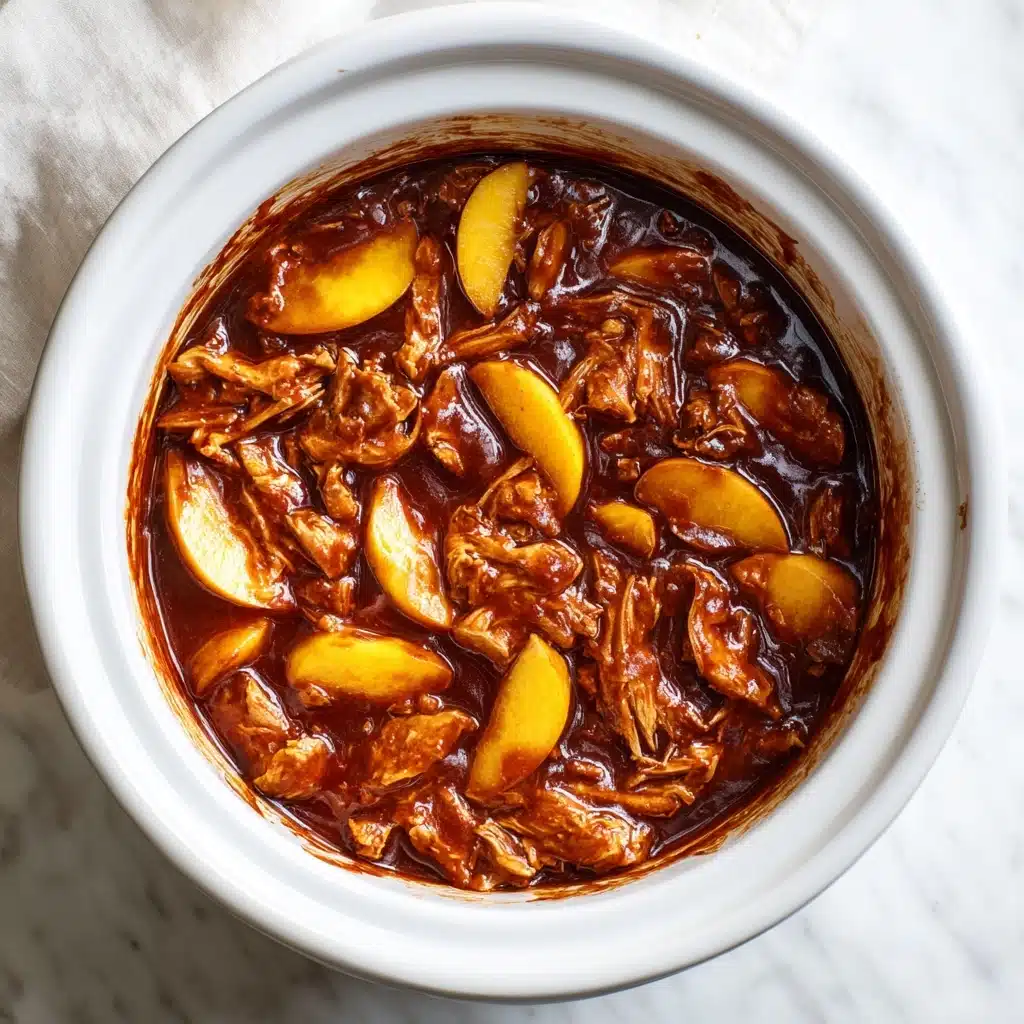Crockpot BBQ Peach Chicken Recipe - Recipe Image