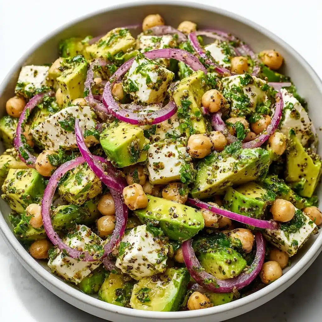 Chickpea Feta Avocado Salad Recipe