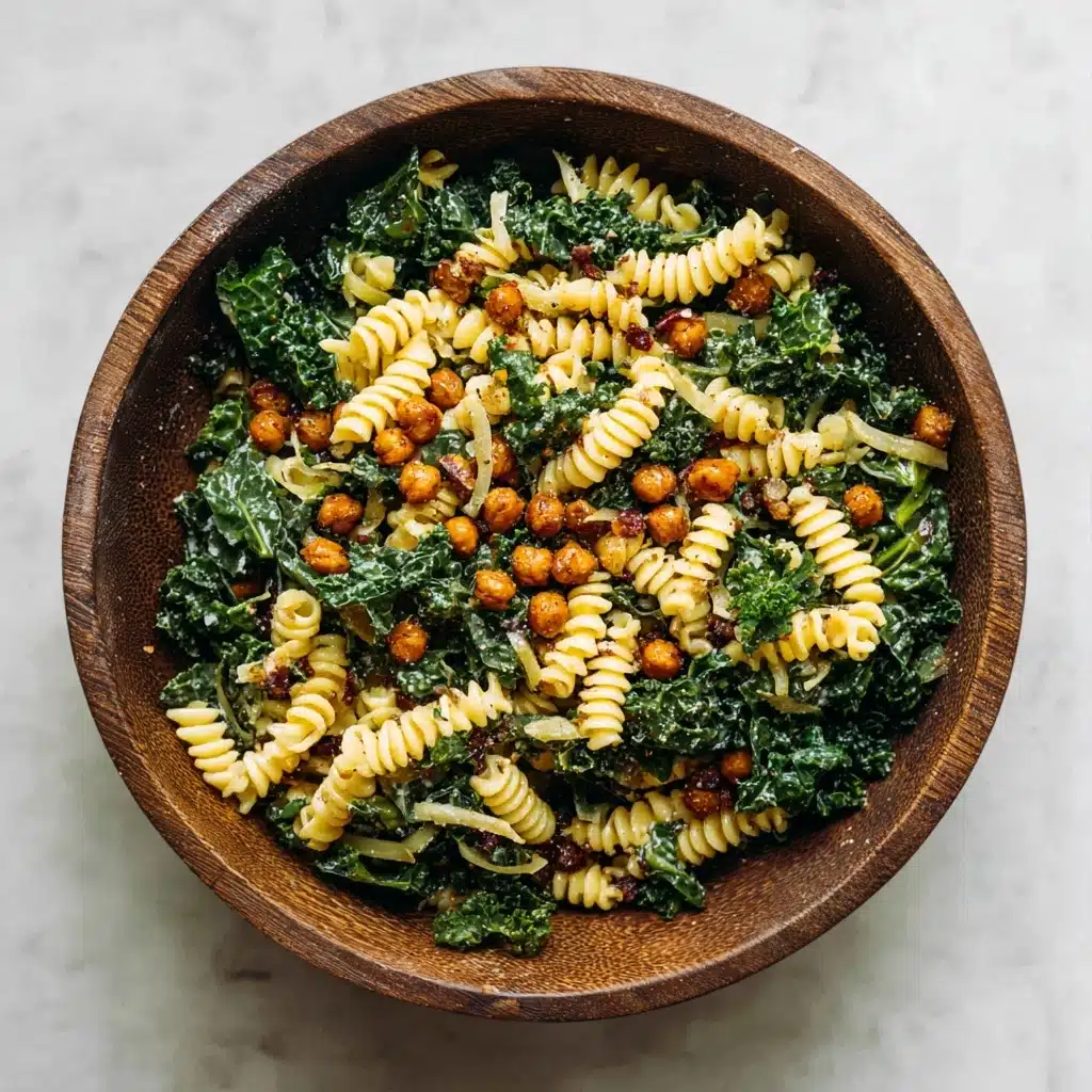 Kale Caesar Pasta Salad Recipe - Recipe Image