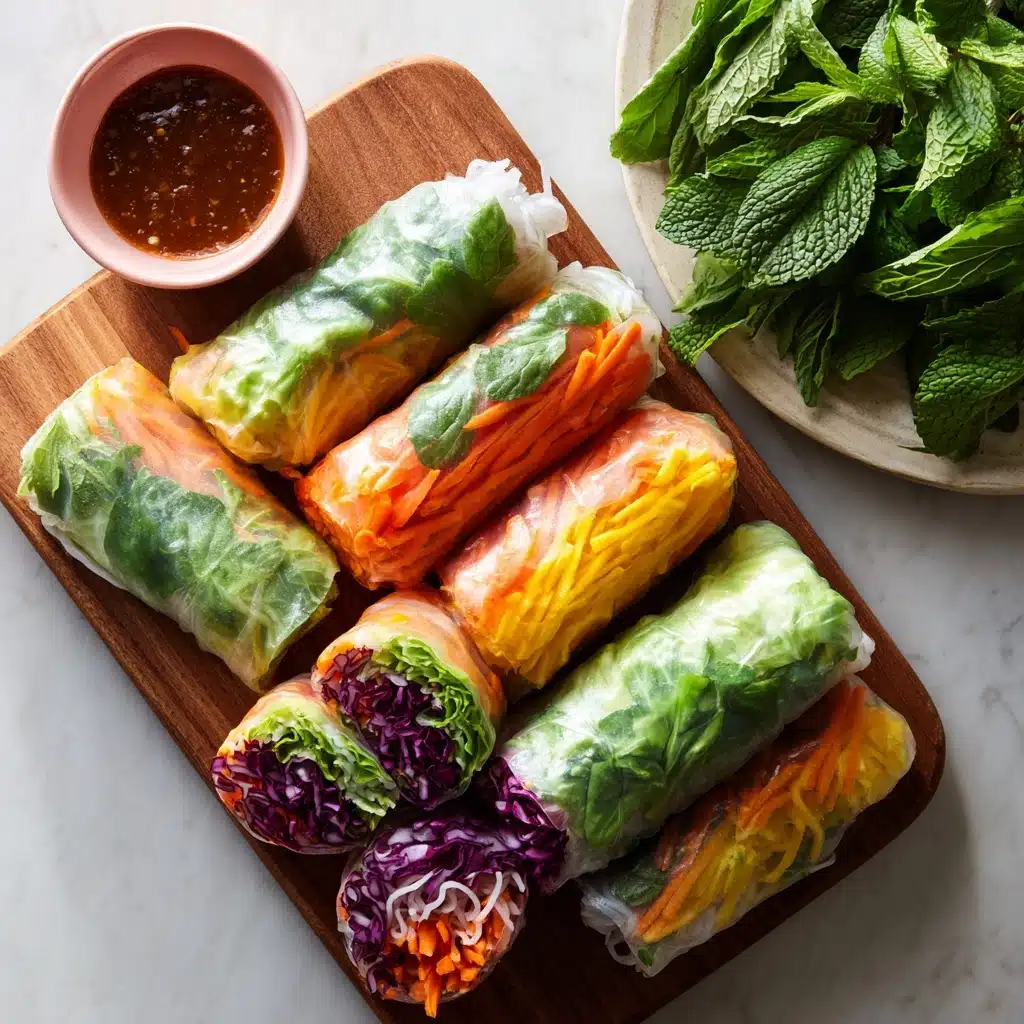 Fresh Spring Rolls with Peanut Sauce Recipe - Recipe Image