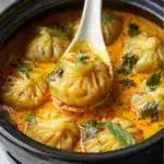 Soup Dumplings in Thai Red Curry Sauce Recipe