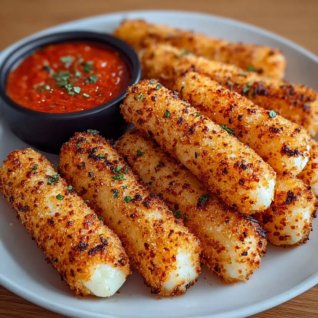 Crispy Air Fryer Mozzarella Sticks Recipe - Recipe Image
