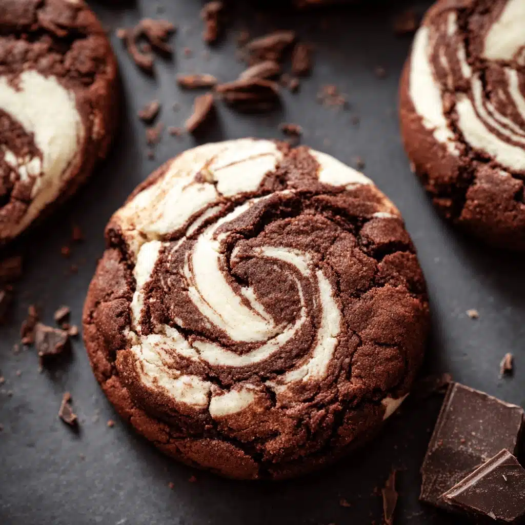 Chocolate Marshmallow Swirl Cookies Recipe - Recipe Image