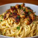 the best Cowboy Butter Chicken Linguine Recipe