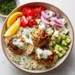 Healthy Greek Turkey Meatballs With Tzatziki Recipe
