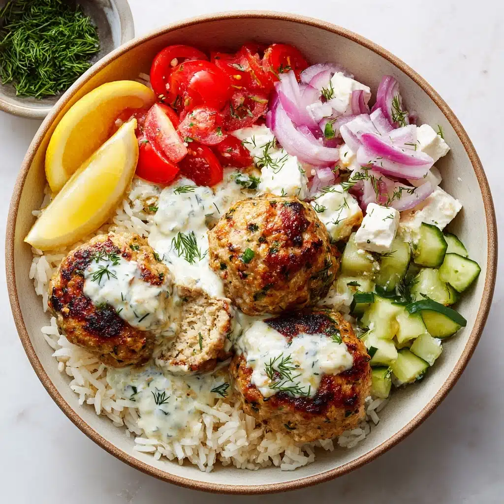 Healthy Greek Turkey Meatballs With Tzatziki Recipe