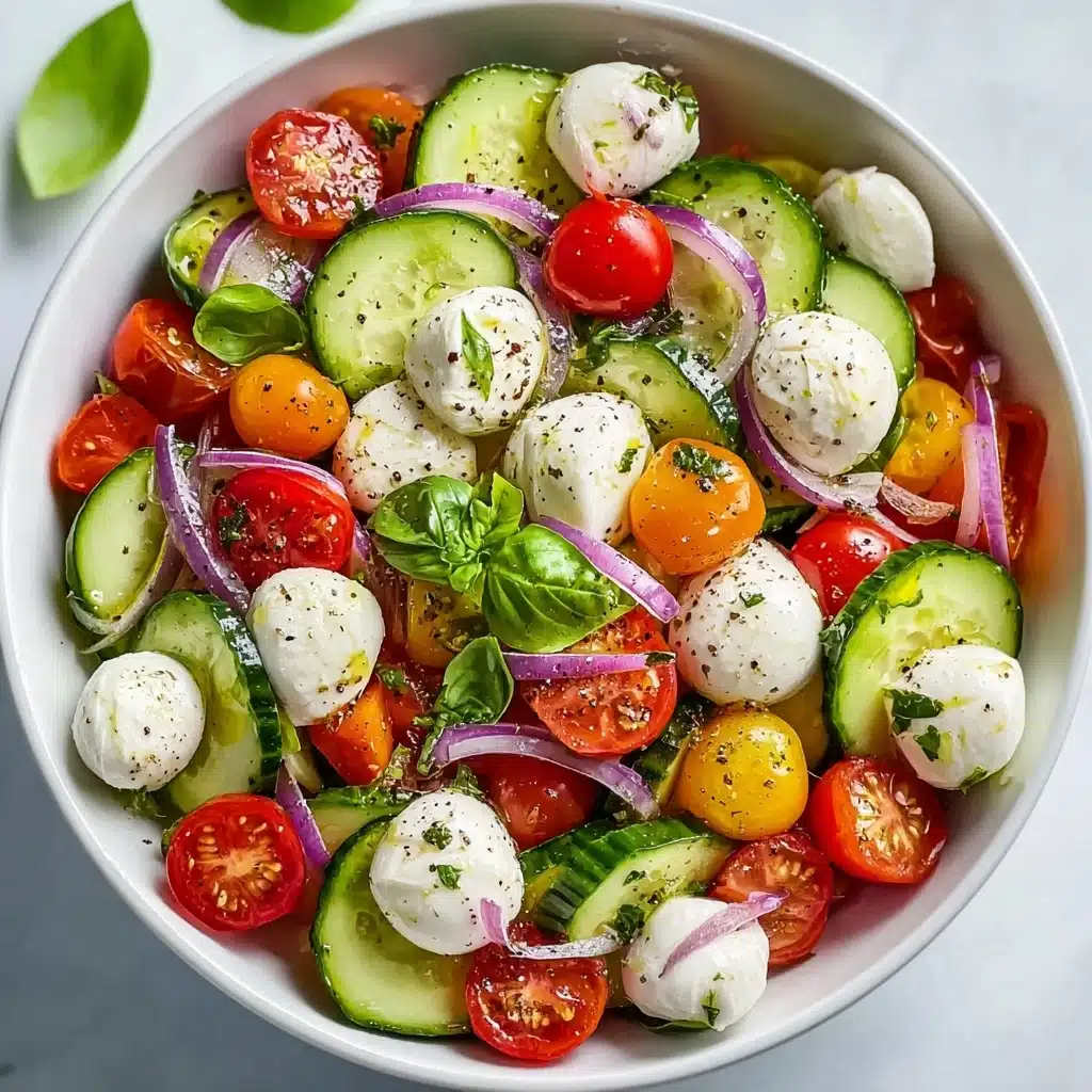 Cucumber Caprese Salad Recipe - Recipe Image