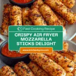 Crispy Air Fryer Mozzarella Sticks Recipe
