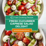Fresh Cucumber Caprese Salad Recipe