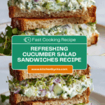 Easy Cucumber Salad Sandwiches Recipe