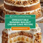 Heavenly Banana Walnut Cream Cake Recipe Made Easy Recipe