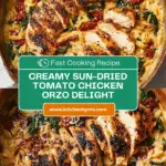 Creamy Sun-Dried Tomato Chicken Orzo Recipe