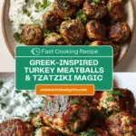 Greek Turkey Meatballs with Tzatziki Recipe