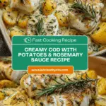Cod & Potatoes in Rosemary Cream Sauce Recipe