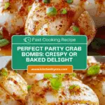Irresistible Crab Bombs: An Amazing Ultimate Recipe