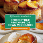 Peach Upside Down Mini Cakes Recipe