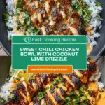 Sweet Chili Chicken Bowl with Coconut Lime Drizzle Recipe